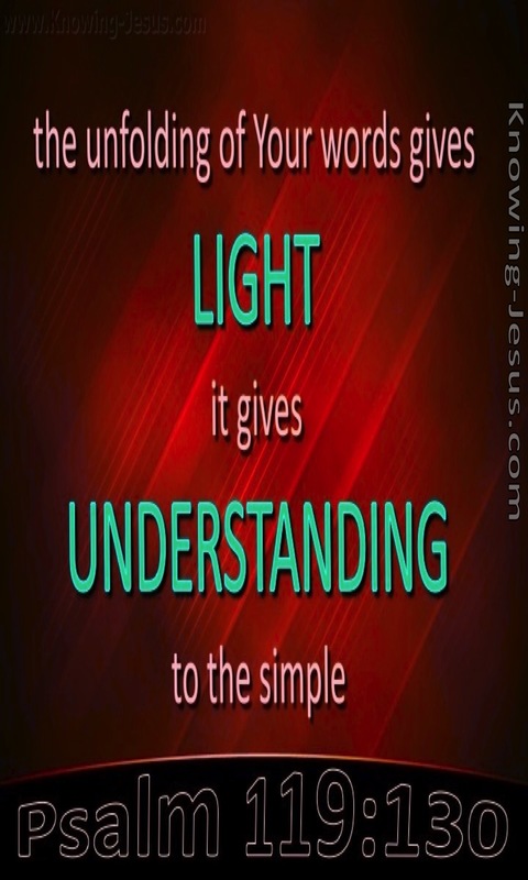 Psalm 119:130 Light of Understanding (red)
